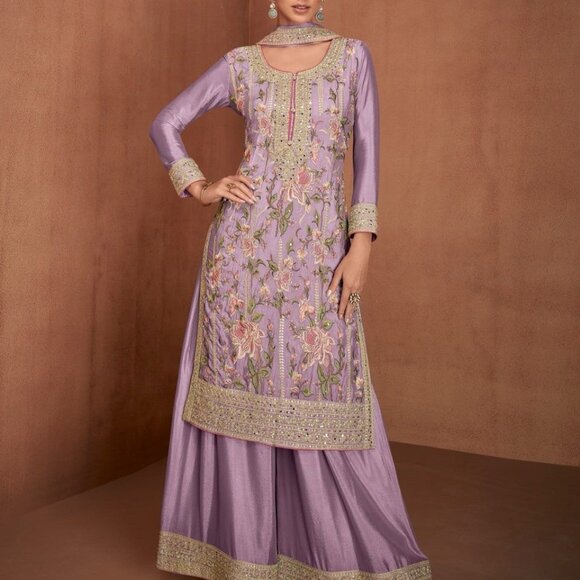 REAL CHINON SALWAR SUIT - Picture 11 of 12
